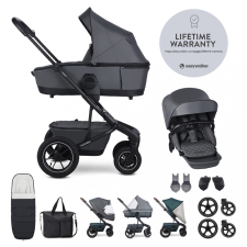 Easywalker EASYWALKER Kombinált babakocsi Harvey⁵ Premium Mineral Grey XXL AIR babakocsi