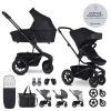 Easywalker Harvey5 Air XXL Kombinált Babakocsi Midnight Black - Prémium Babakocsi Terepre és Városba Újszülötteknek