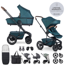 Easywalker Harvey5 Premium Kombinált Babakocsi XXL AIR Jade Green - Felfújható Kerekek, Luxus Kivitel babakocsi
