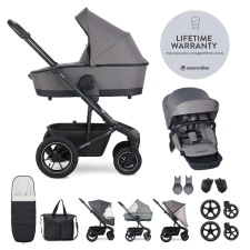 EASYWALKER Kombinált babakocsi Harvey⁵ Pebble Grey XXL AIR babakocsi