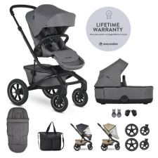 EASYWALKER Kombinált babakocsi Jimmey Iris Grey XXL AIR + RWS babakocsi
