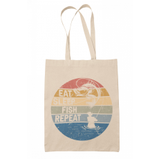  Eat Sleep Fish Repeat - Vászontáska
