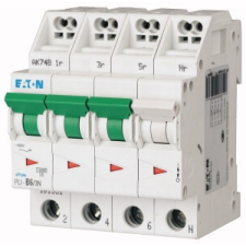 EATON 101338 PLI-C6/3N Kismegszakító. 3P+N, 6A, C karakterisztika, 10kA villanyszerelés