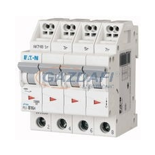 EATON 101363 PLI-C16/4 Kismegszakító, 10kA (dugaszolókapcsokkal) villanyszerelés
