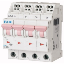 EATON 101364 PLI-D2/4 Kismegszakító. 4P, 2A, D karakterisztika, 10kA villanyszerelés