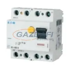 EATON 102929 PF7-100/4/003-A Áram-védőkapcsoló 10kA 4pól. villanyszerelés
