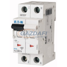 EATON 106030 Kismegszakító, 6kA 1 pólus+nulla villanyszerelés