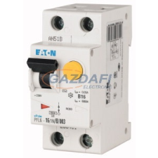 EATON 113101 Áramvédő-kismegszakító 6kA 1p+N, B, 30mA, A típus villanyszerelés