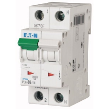 EATON 164908 PL6-B20/1N Kismegszakító, 6kA 1 pólus+nulla villanyszerelés