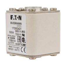  EATON 170M3421 Gyors biztosíték betét, félvezetők védelmére 690V, 500A, 1* villanyszerelés