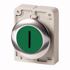 EATON 182956 M30C-FD-G-X1 Nyomógomb,30mm,lapos,zöld "I" villanyszerelés