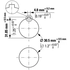 EATON 182968 Világító nyomógomb,30mm,lapos,zöld,X32 villanyszerelés