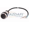 EATON 185627 Nyomógomb lapos,reteszelt,1Ny,fekete,3.5m,kábel