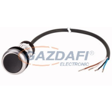 EATON 185627 Nyomógomb lapos,reteszelt,1Ny,fekete,3.5m,kábel villanyszerelés
