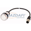 EATON 185686 Nyomógomb lapos,ret.,1Z,fehér,0.2m,M12A
