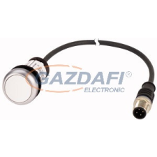 EATON 185686 Nyomógomb lapos,ret.,1Z,fehér,0.2m,M12A villanyszerelés