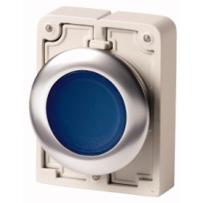 EATON 188029 M30I-FDRL-B Világító nyomógomb,fém,30mm,lapos,kék villanyszerelés