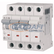 EATON 194798 Home kismegszakító 4,5kA, 3P+N, 6A, B jelleggörbe villanyszerelés