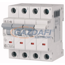 EATON 194802 Home kismegszakító 4,5kA, 3P+N, 20A, B jelleggörbe villanyszerelés