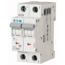 EATON 262765 PL7-B16/2 Kismegszakító. 2P, 16A, B karakterisztika, 10kA villanyszerelés