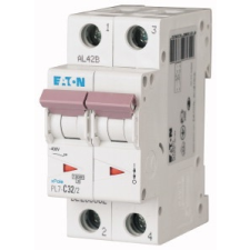 EATON 262768 PL7-B32/2 Kismegszakító. 2P, 32A, B karakterisztika, 10kA villanyszerelés