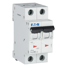 EATON 286575 Kismegszakító, 6kA 2 pólus 4A, D karakterisztika, PL6-D4/2 villanyszerelés