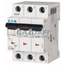 EATON 286585 Kismegszakító, 6kA 3 pólus 4A, B karakterisztika, PL6-B4/3 villanyszerelés