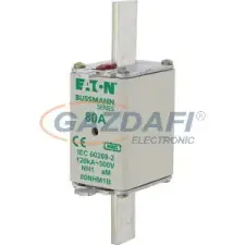 EATON 80NHM1B NH-betét 80A, DIN 1 méret, 500V AC, aM villanyszerelés