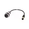 EATON EATON 181634 C22-D-S-K01-P3 Nyomógomb lapos, 1ny, fekete, 0,5m,M12A