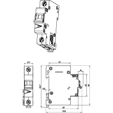 EATON EATON 278598 FAZ-K13/1 Kismegszakító, 15kA 1-pól. villanyszerelés