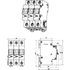 EATON EATON 278928 FAZ-Z20/3 Kismegszakító, 15kA 3-pól. villanyszerelés