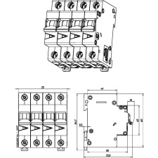 EATON EATON 278970 FAZ-C8/3N Kismegszakító, 15kA 3-pól.+null villanyszerelés