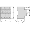 EATON EATON 279090 FAZ-K1/4 Kismegszakító, 15kA 4-pól.