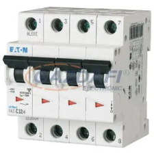 EATON EATON 279103 FAZ-K40/4 Kismegszakító, 15kA 4-pól. villanyszerelés