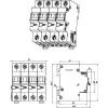EATON EATON 279117 FAZ-Z25/4 Kismegszakító, 15kA 4-pól.