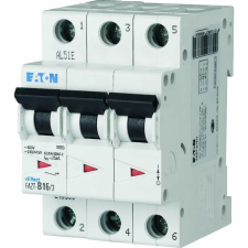 Eaton Electric Gmbh Eaton kismegszakító, 25ka három pólusú, fazt-b16/3-240883 villanyszerelés