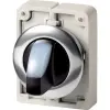 Eaton Electric Gmbh Eaton világító választókapcsoló, 30mm, lapos, 3 állású, fehér, m30c-fwrlk3-w-187134