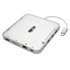 EATON Tripp Lite U442-DOCK2-S dokkoló állomás és port replikátor Vezetékes USB 3.2 Gen 2 (3.1 Gen 2) Type-C Ezüst (U442-DOCK2-S) laptop kellék