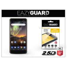 Eazyguard LA-1323 Diamond Glass 2.5D Fullcover Nokia 6 (2018) Gyémántüveg képernyővédő - Fekete mobiltelefon kellék