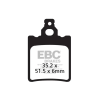 EBC BRAKES EBC FA060 fékbetét garnitúra (1 tárcsához) EBC Brakes Futómű és fék alkatrészek Fékbetétek (tárcsafék)
