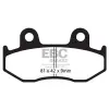 EBC BRAKES EBC SFAC323 robogó fékbetét karbon (1 tárcsához) EBC Brakes Futómű és fék alkatrészek Fékbetétek (tárcsafék)