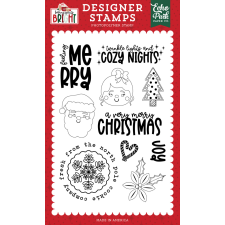 Echo Park Baking Spirits Bright Feeling Merry Szilikonbélyegző Clear Stamps (1 db) bélyegző