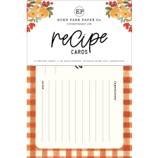 Echo Park Hello Autumn Receptkártya Recipe Cards (12 lap) decoupage papír