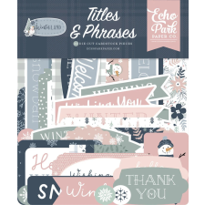 Echo Park Kivágatok - Titles & Phrases - Winterland (1 csomag) matrica