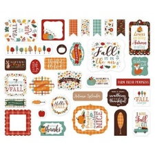 Echo Park Papírmotívum / Kivágat , Echo Park Happy Fall / Ephemera (1 csomag) matrica