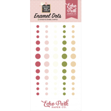 Echo Park Special Delivery Baby Girl Díszítőelem Enamel Dots (1 csomag) dekorációs kellék