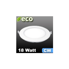 ECO LED panel (kör alakú) 18 Watt - hideg fehér világítási kellék