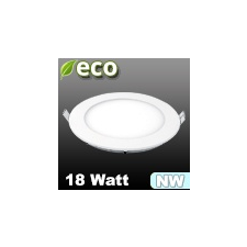 ECO LED panel (kör alakú) 18 Watt - természetes fehér fényű világítási kellék