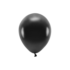 Eco Lufi 26cm Metál fekete (100 db) party kellék