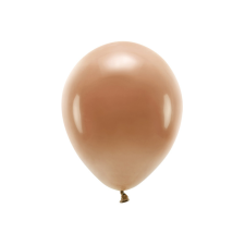 Eco Lufi 30 cm Pasztell csokoládé barna (10 db) party kellék